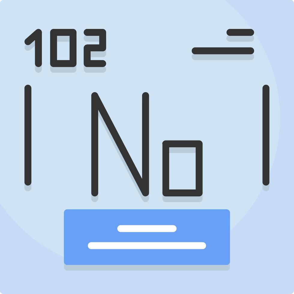 Nobelium Icon Design vector