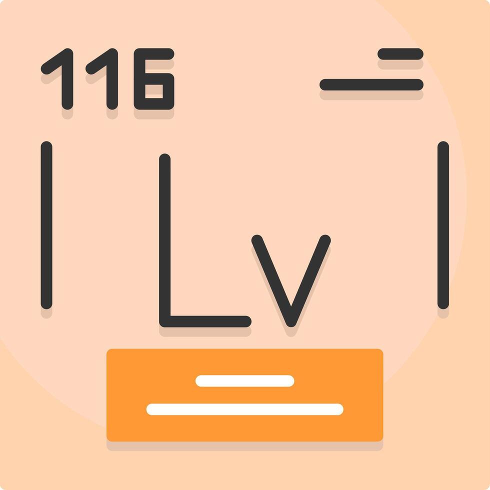 Livermorium Icon Design vector