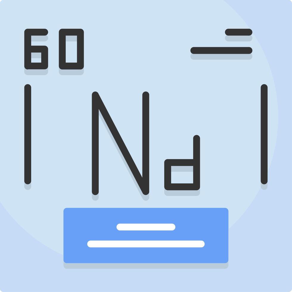 Neodymium Icon Design vector