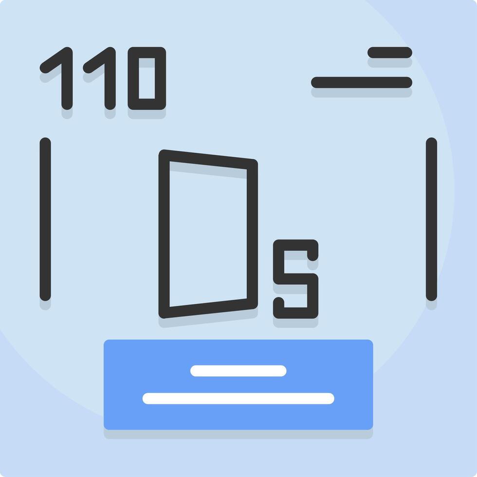 Darmstadtium Icon Design vector