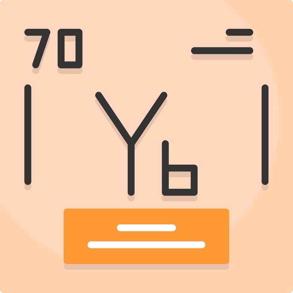 Ytterbium Icon Design vector