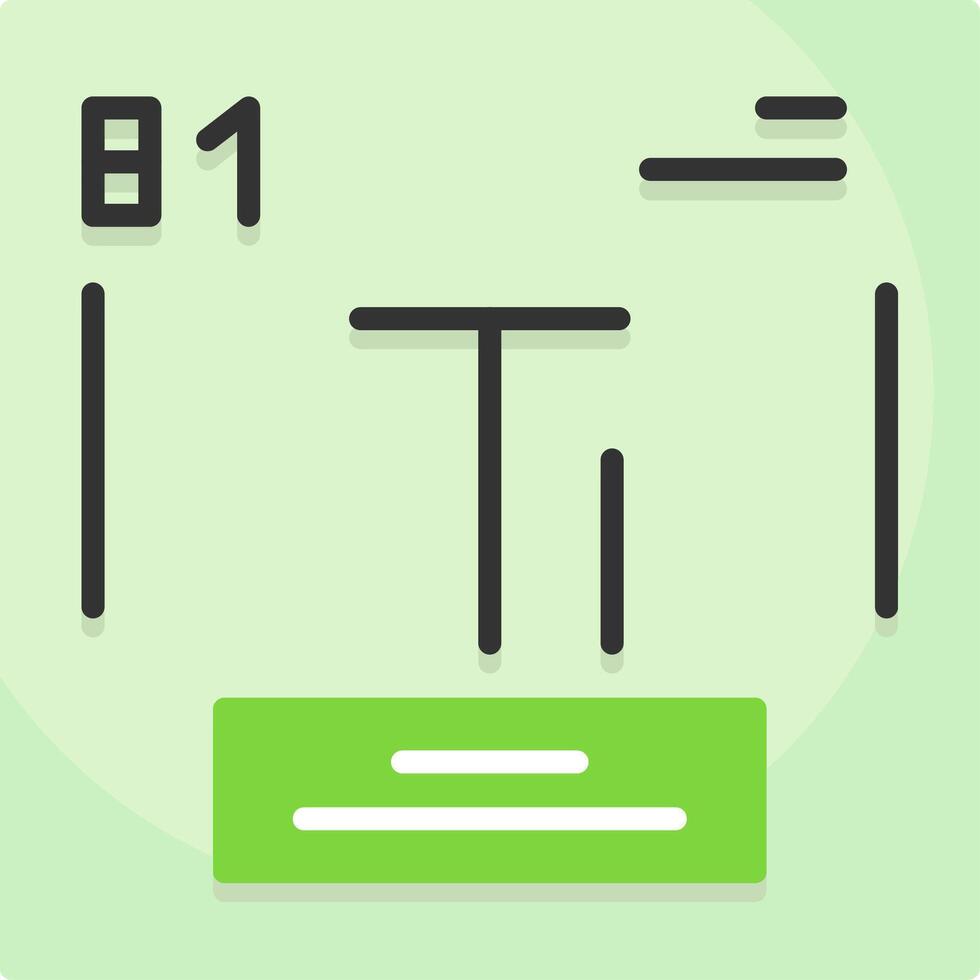 Thallium Icon Design vector