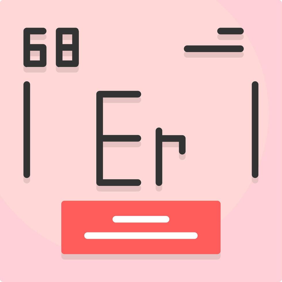 Erbium Icon Design vector