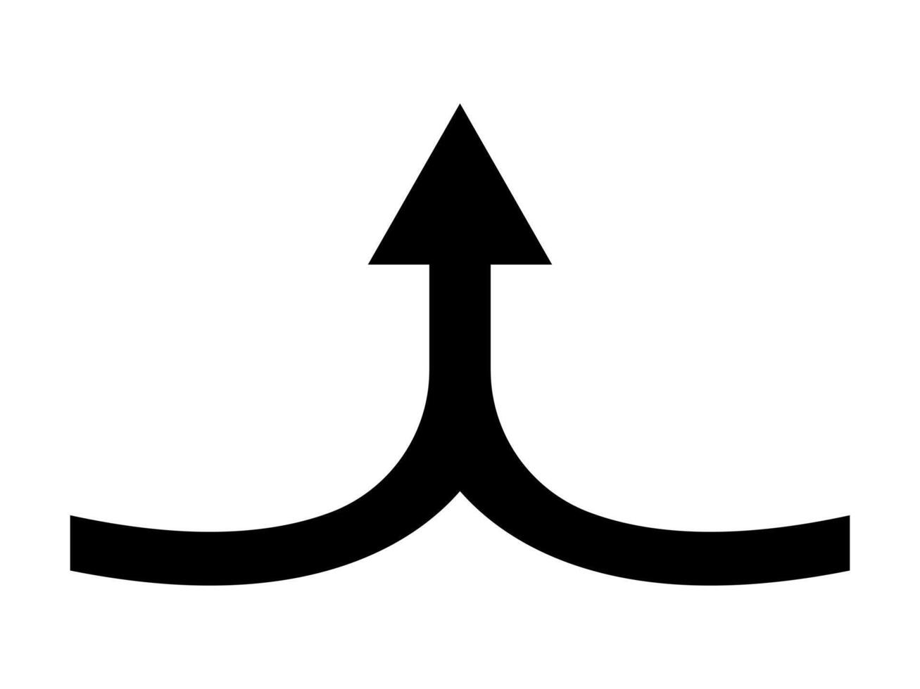 an arrow pointing down and an arrow pointing up vector