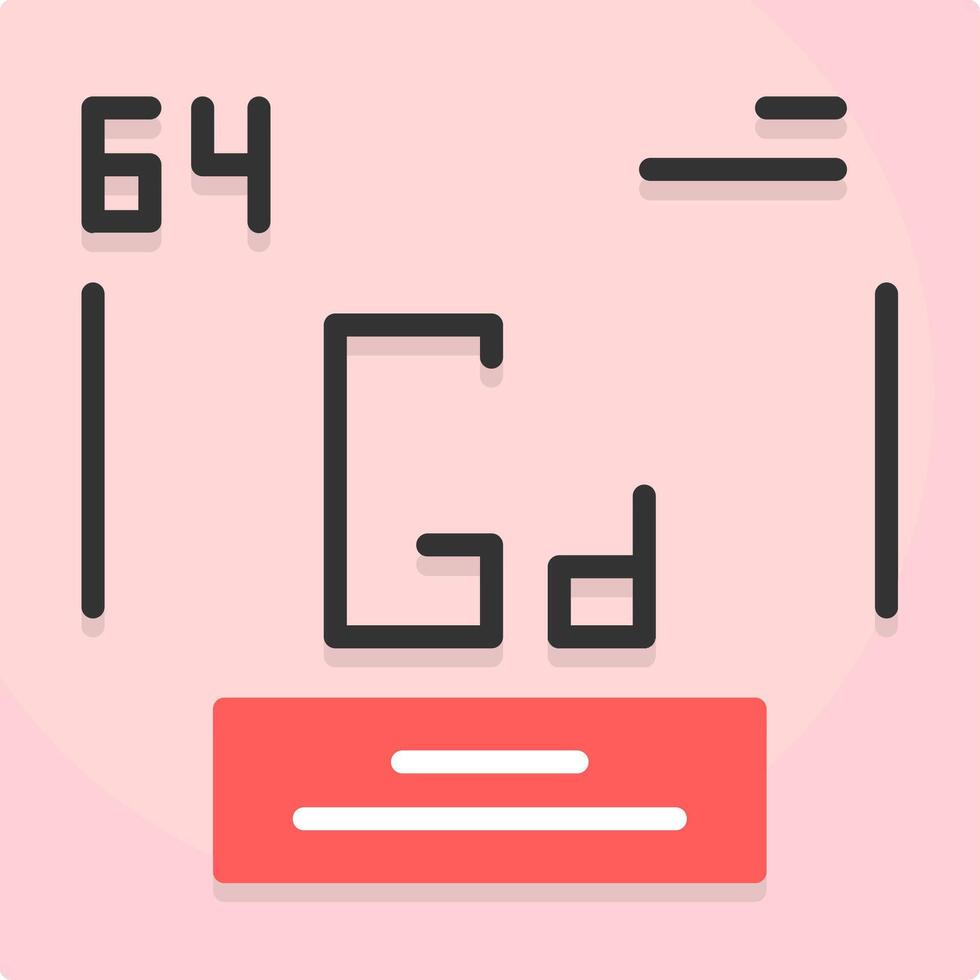 Gadolinium Icon Design vector