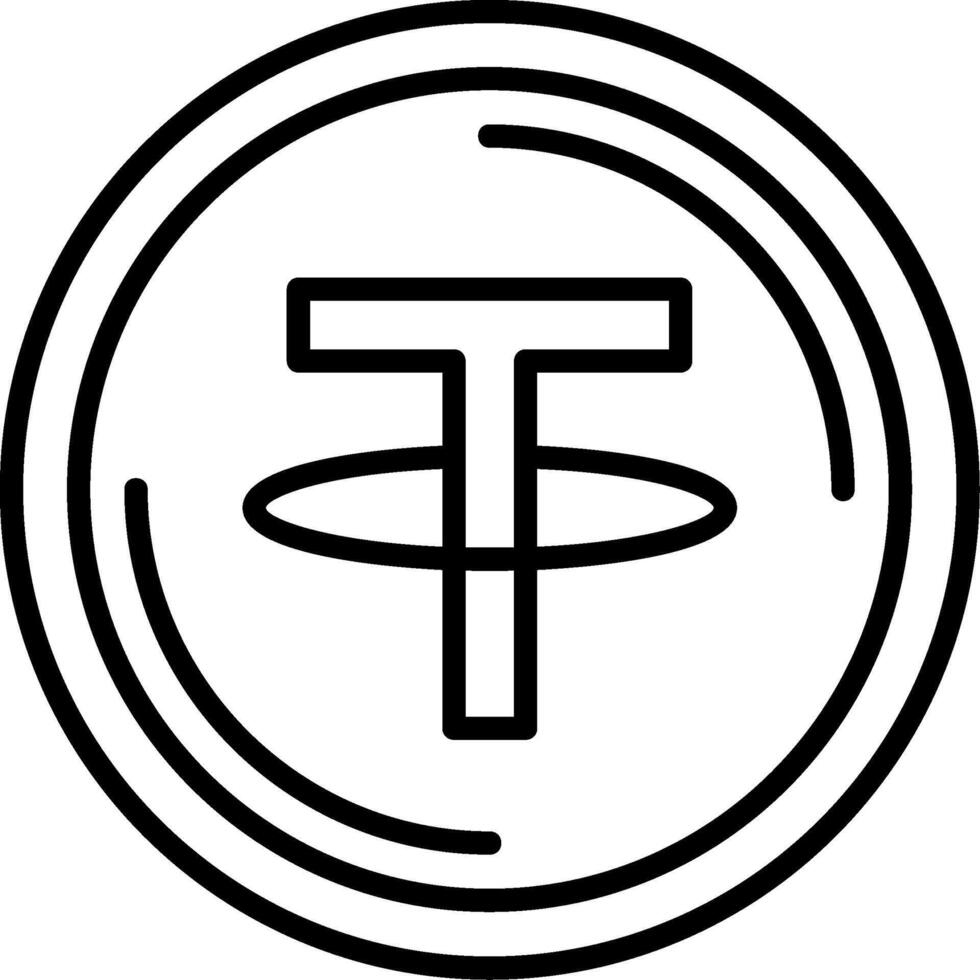 Tether Icon Design vector