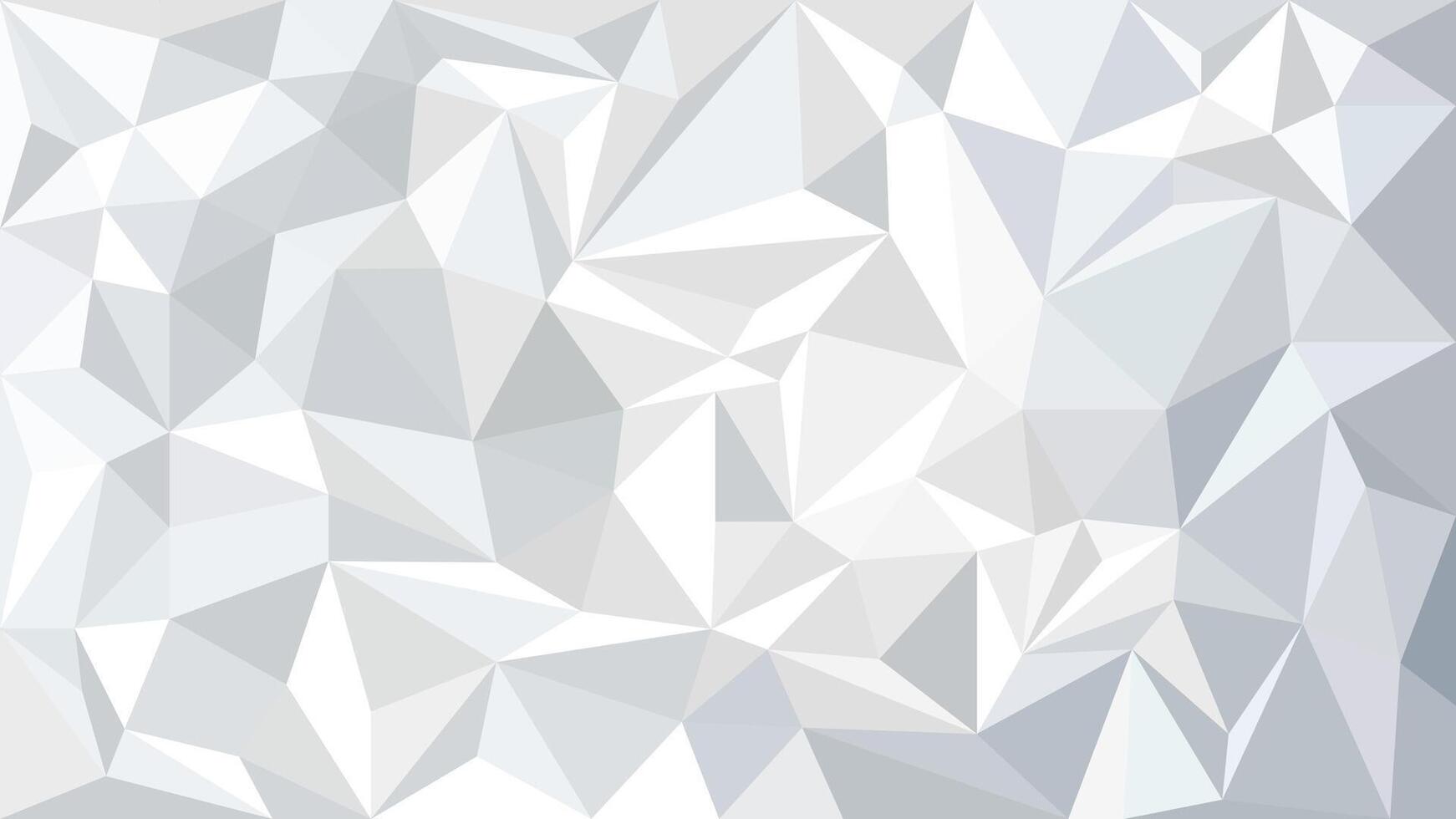 abstract white polygonal background with triangles vector