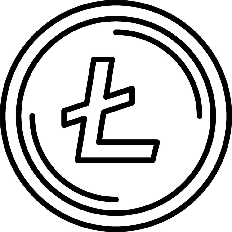 Litecoin Icon Design vector
