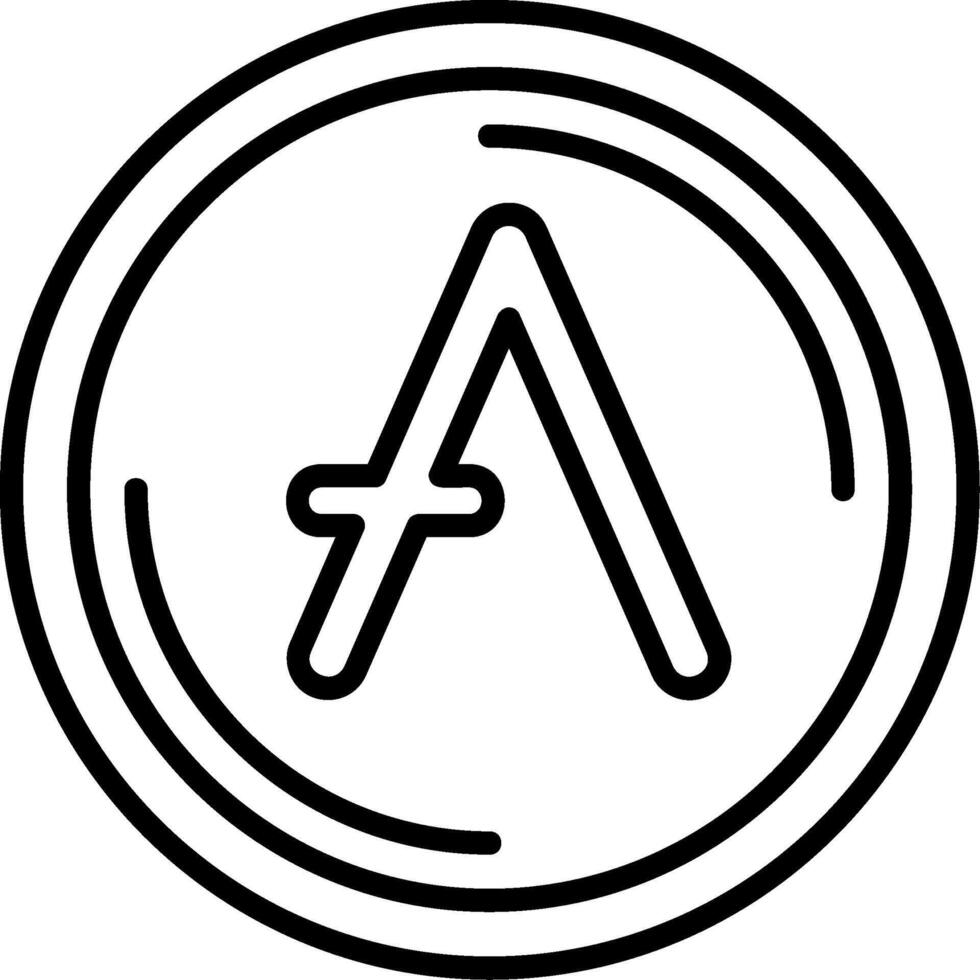 Aave Icon Design vector