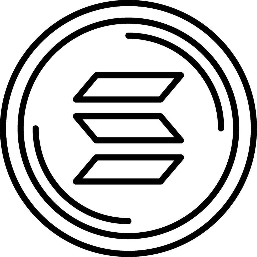 Solana Icon Design vector