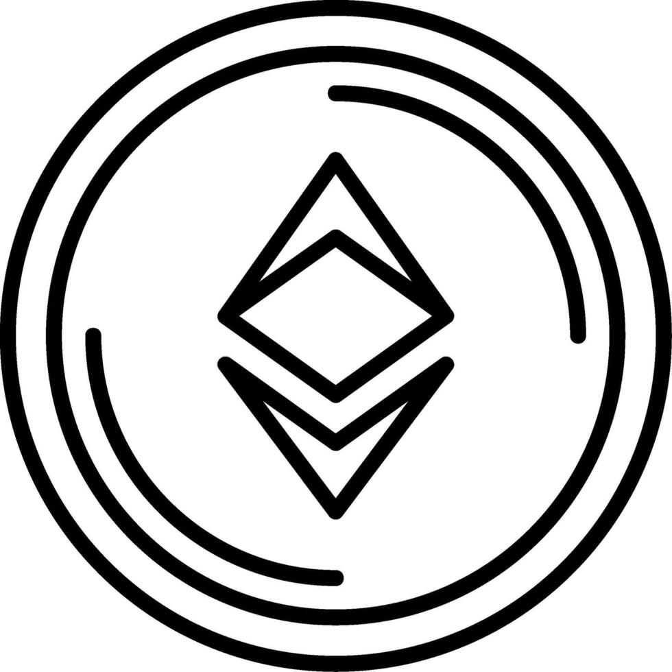 Ethereum Icon Design vector