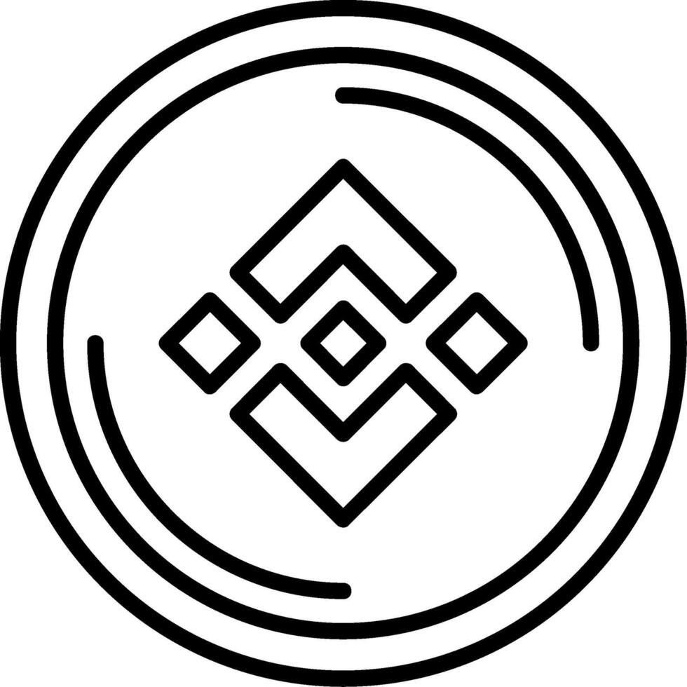 Binance Coin Icon Design vector