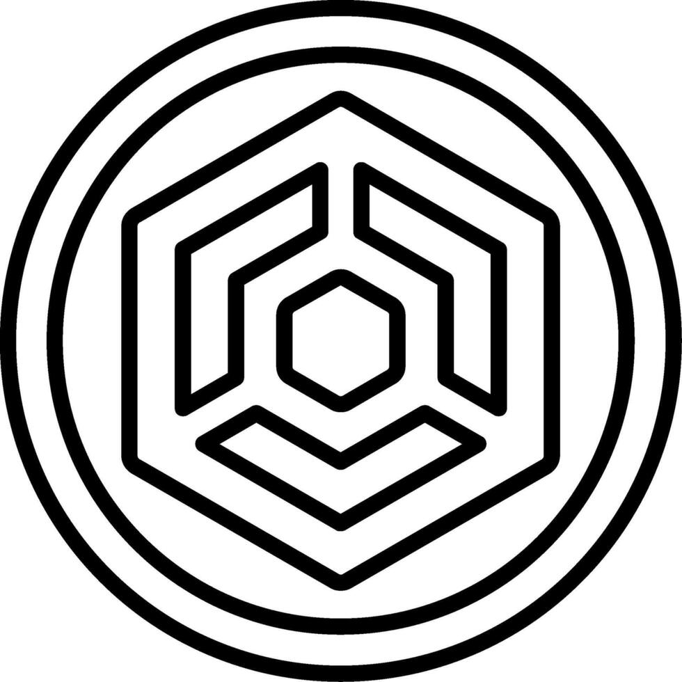 Thetan Arena Coin Icon Design vector