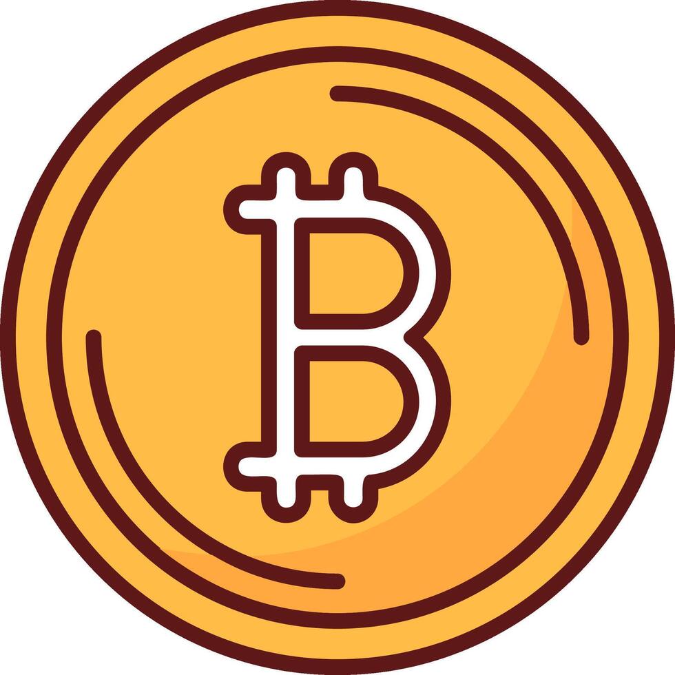 Bitcoin Icon Design vector