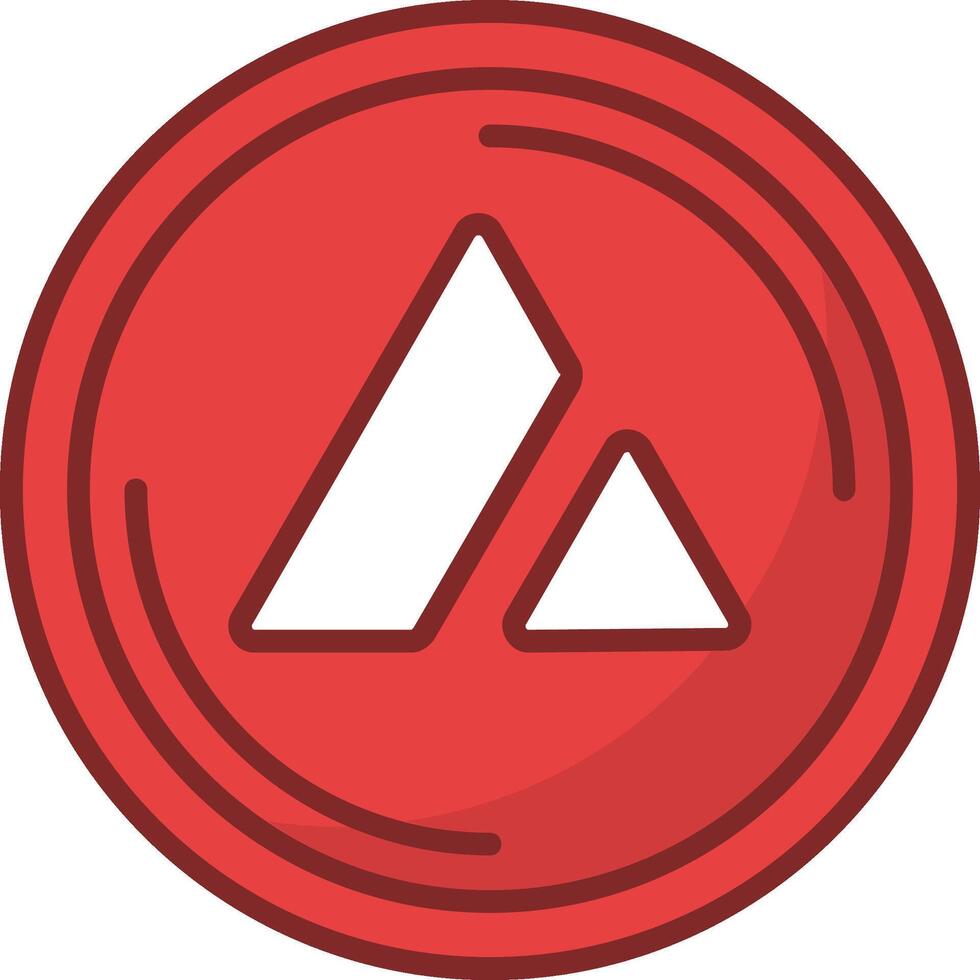 Avalanche Icon Design vector
