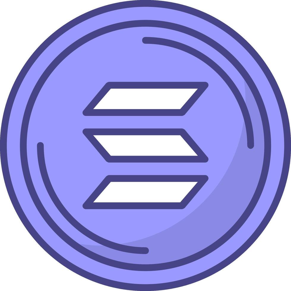 Solana Icon Design vector