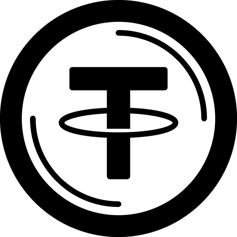 Tether Icon Design vector