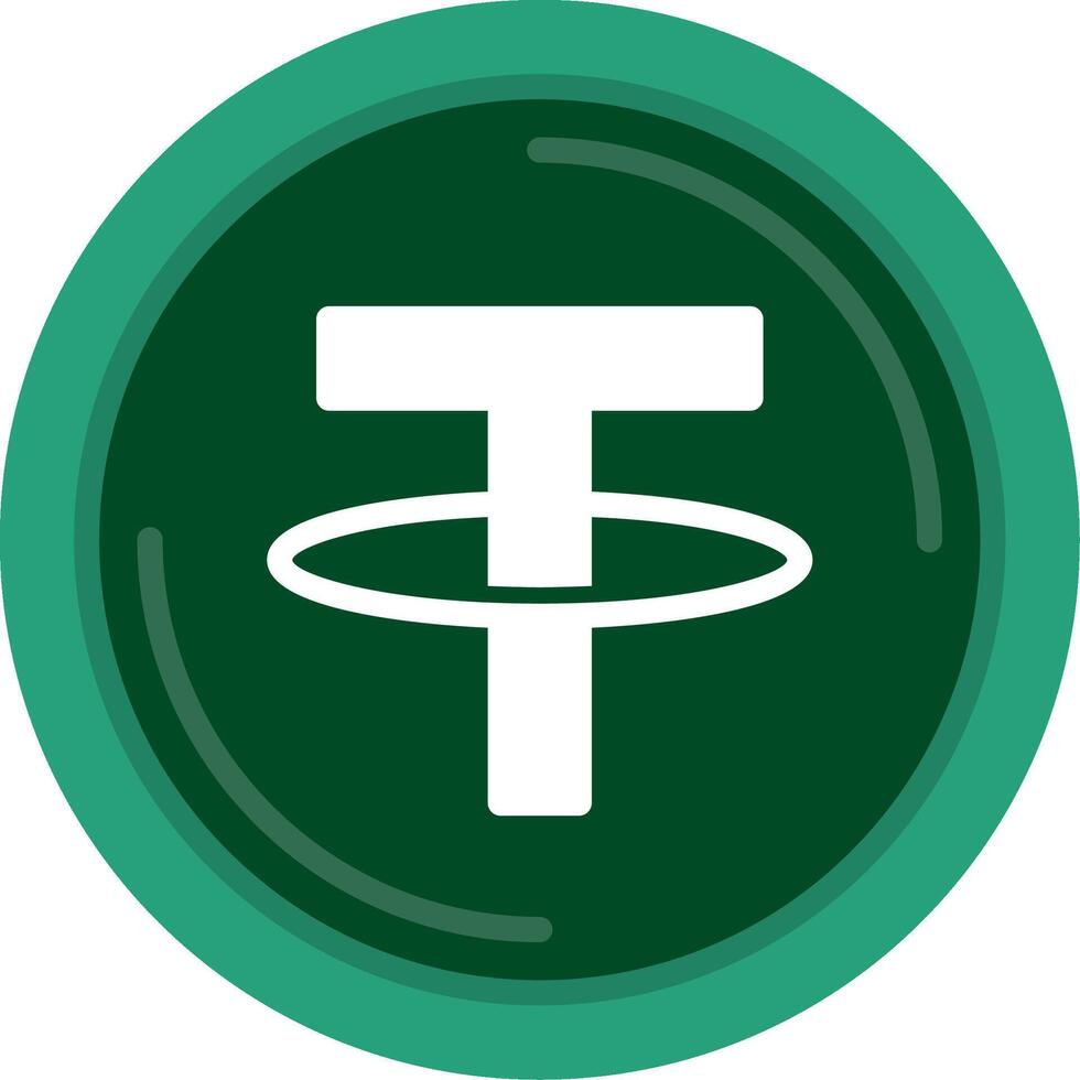 Tether Icon Design vector