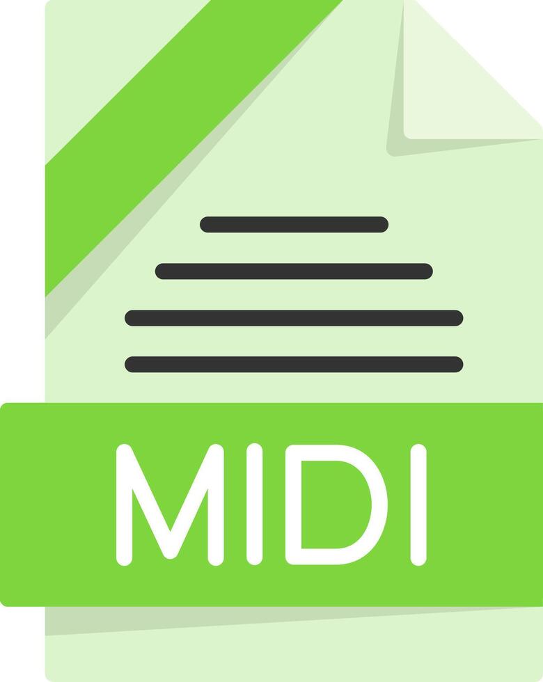 MIDI Icon Design vector