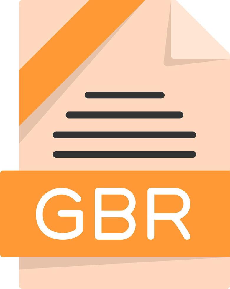GBR Icon Design vector