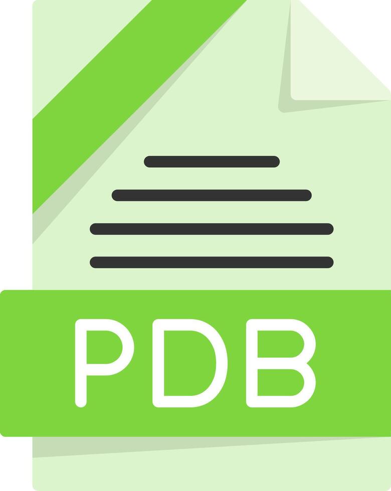 PDB Icon Design vector