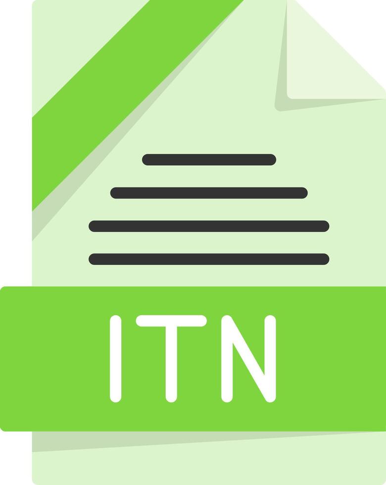 ITN Icon Design vector
