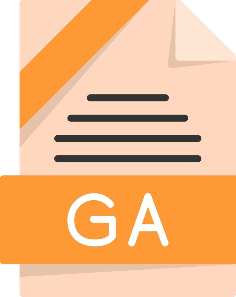 GA Icon Design vector