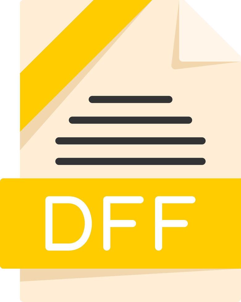 DFF Icon Design vector