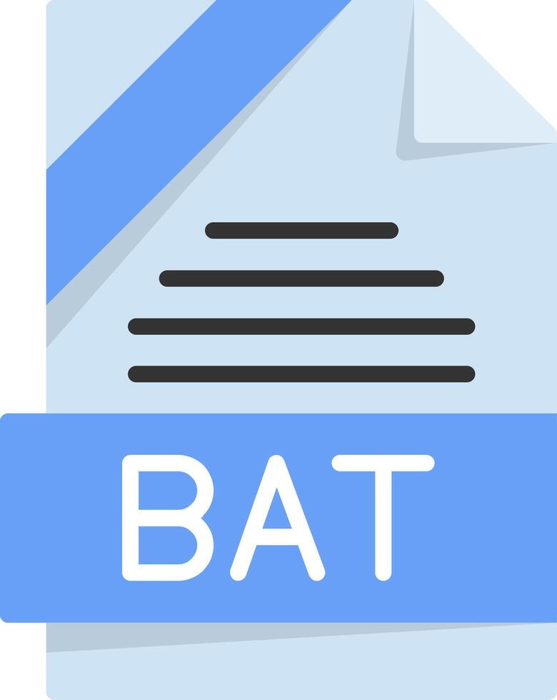 BAT Icon Design vector