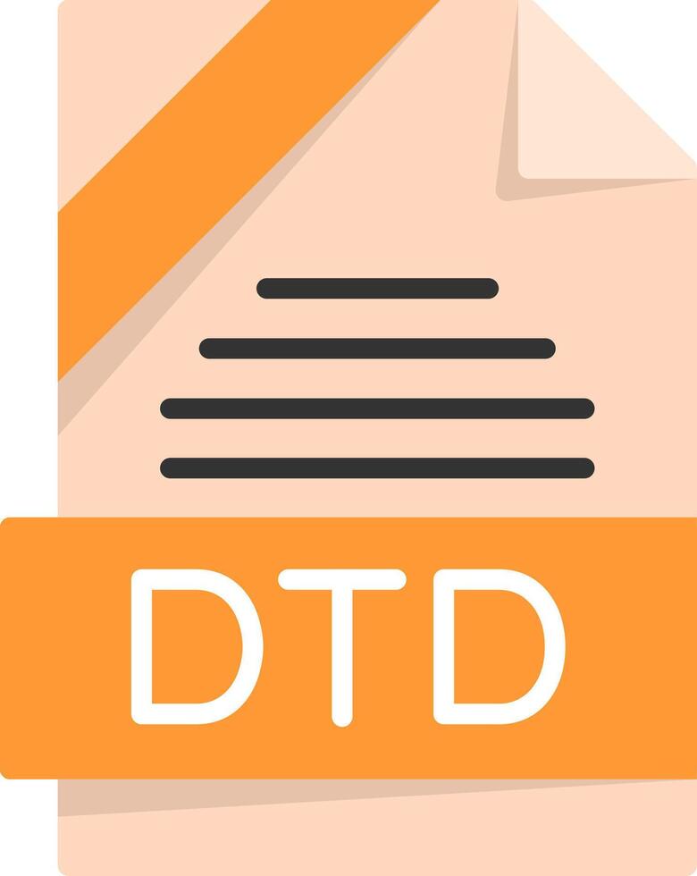 DTD Icon Design vector
