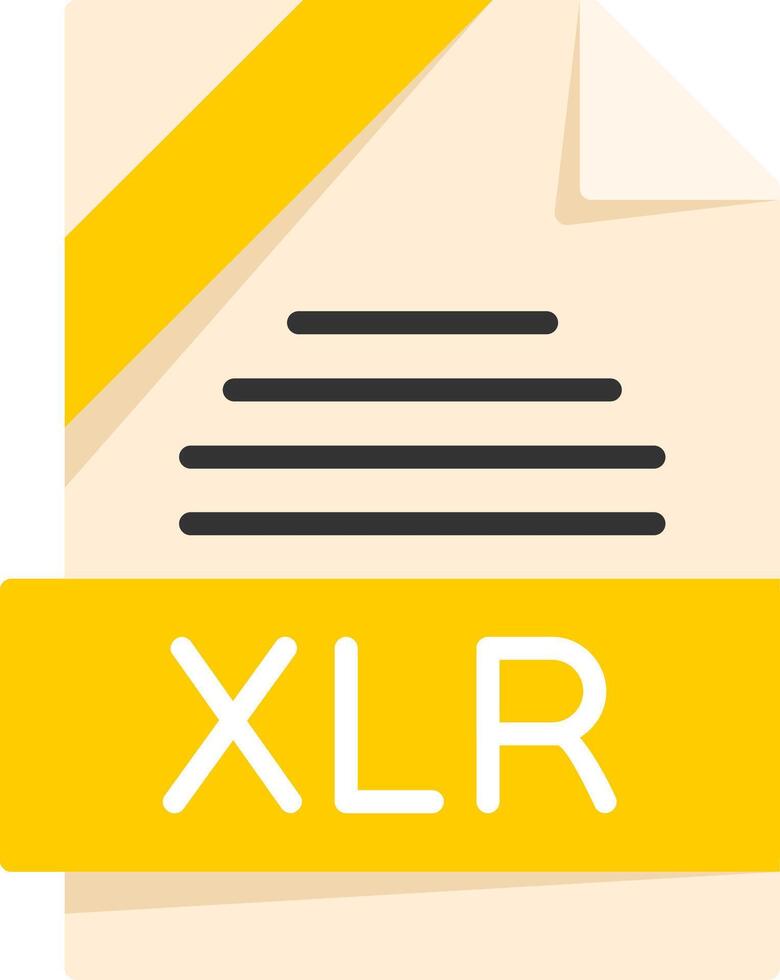 XLR Icon Design vector