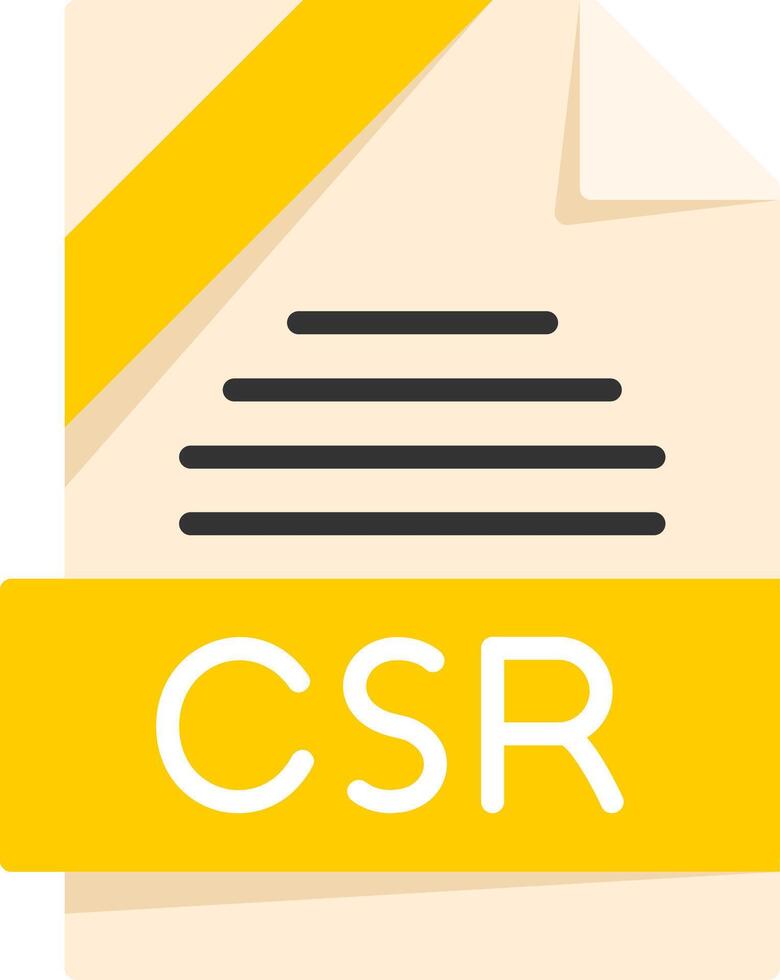 CSR Icon Design vector