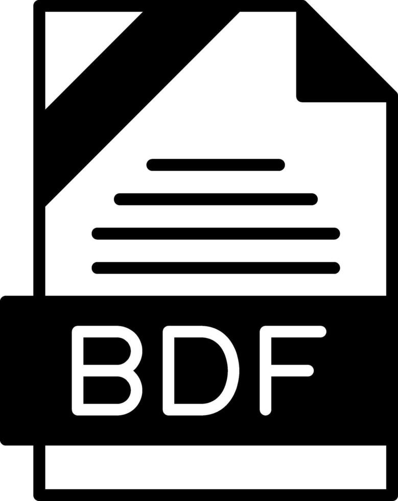 BDF Icon Design vector