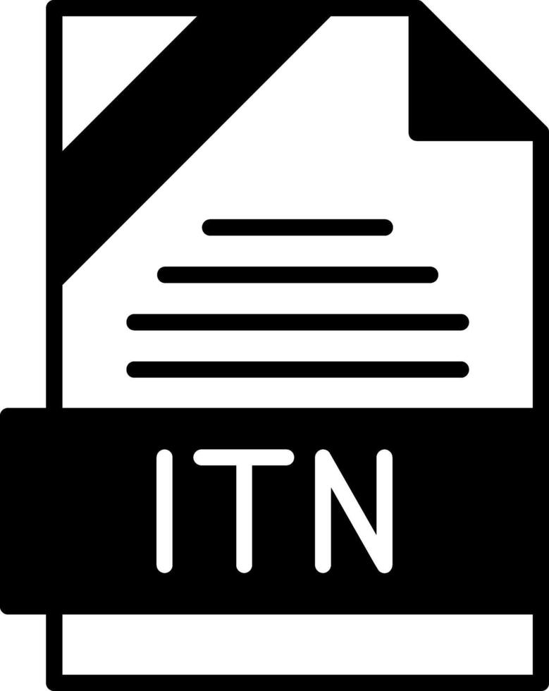 ITN Icon Design vector
