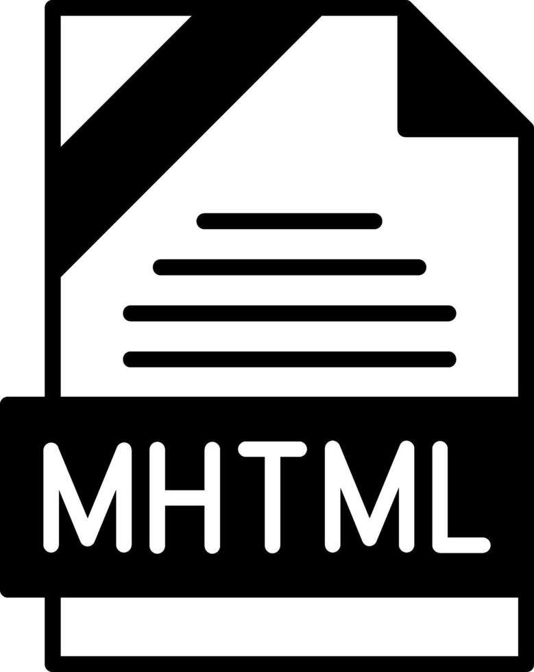 MHTML Icon Design vector