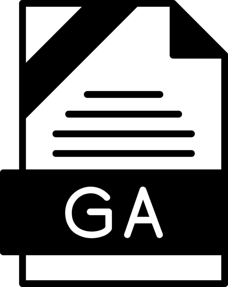 GA Icon Design vector