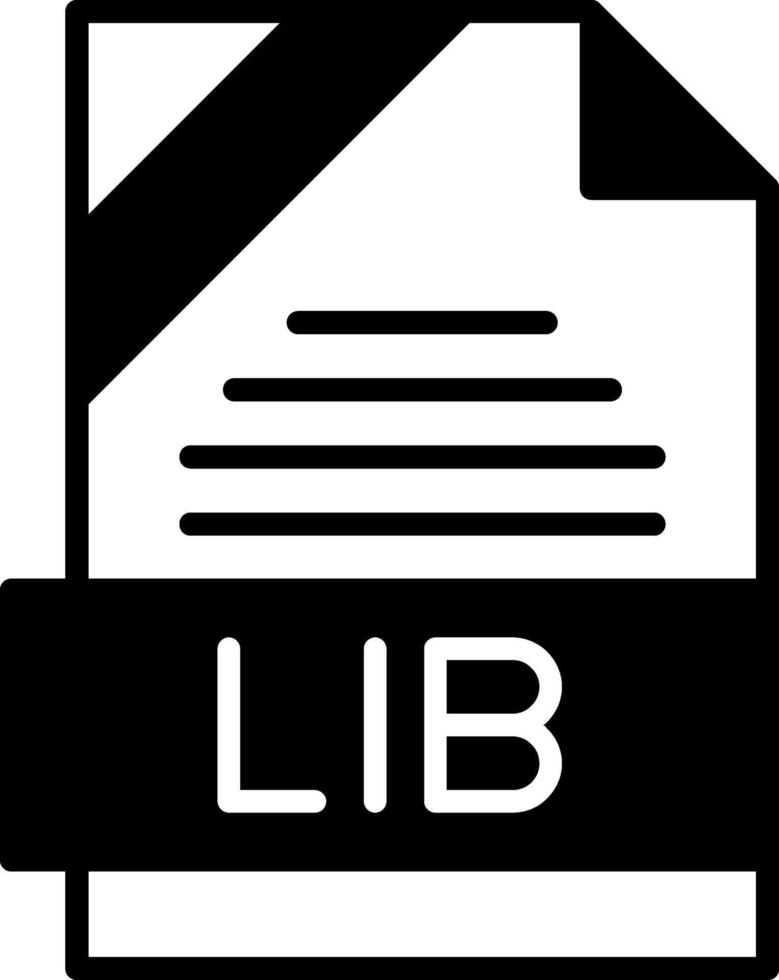 LIB Icon Design vector