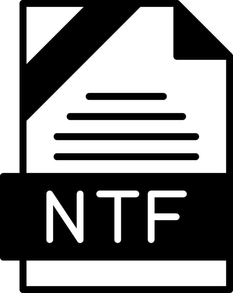 NTF Icon Design vector
