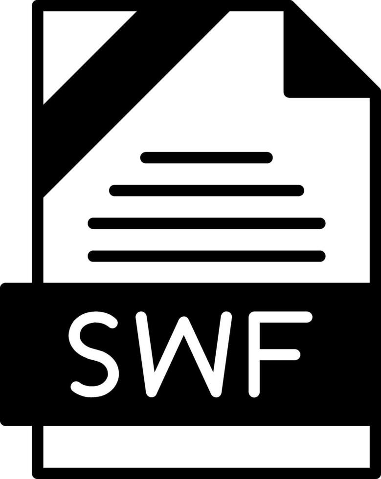 SWF Icon Design vector