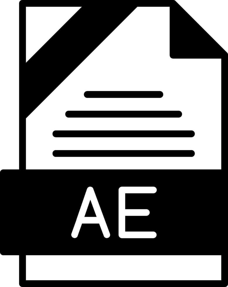 AE Icon Design vector