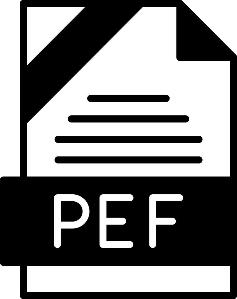 PEF Icon Design vector