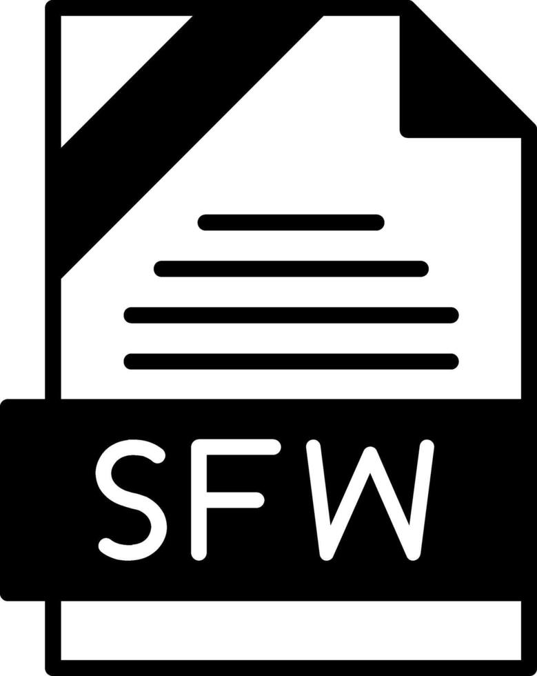 SFW Icon Design vector