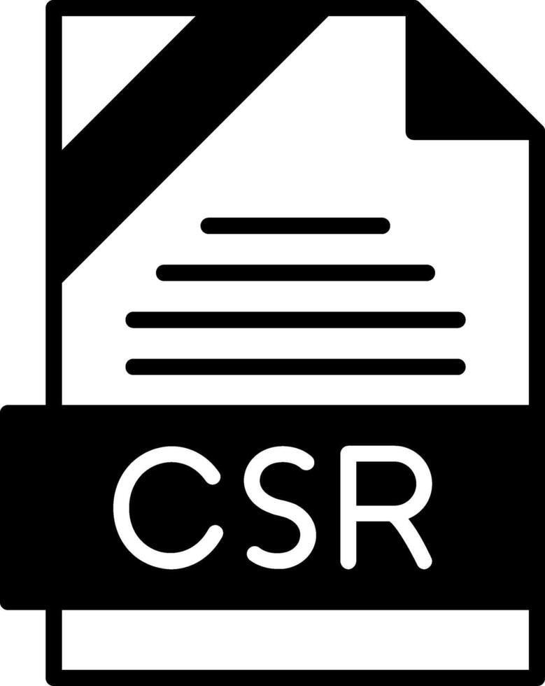 CSR Icon Design vector