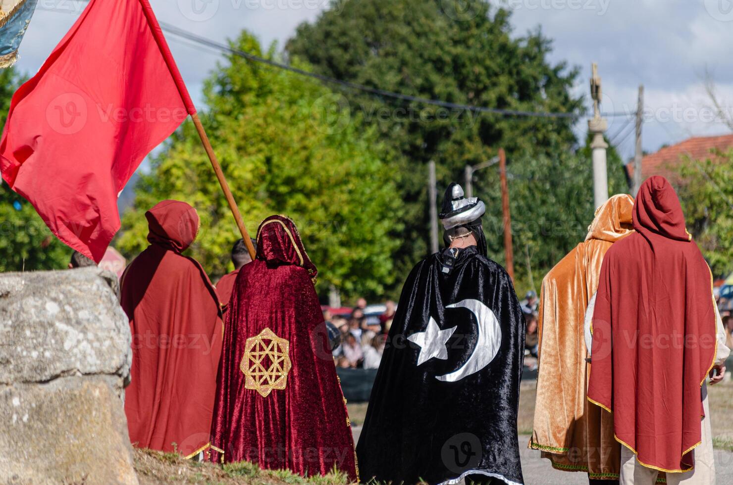 reenactment of the battle of A Sainza, Ourense. Galicia. Spain. photo
