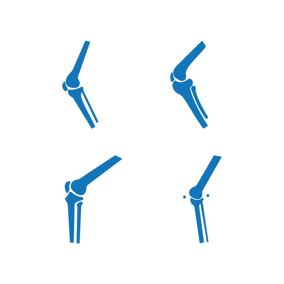 Orthopedic Logo Design with Knee Joint Symbol vector