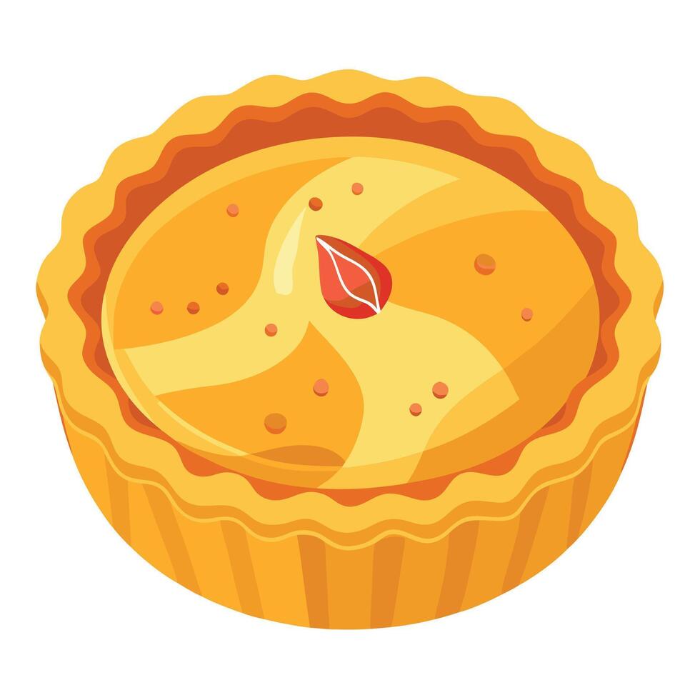 Golden Crust Bacon and Cheese Quiche. quiche. savory. appetizer. recipe vector