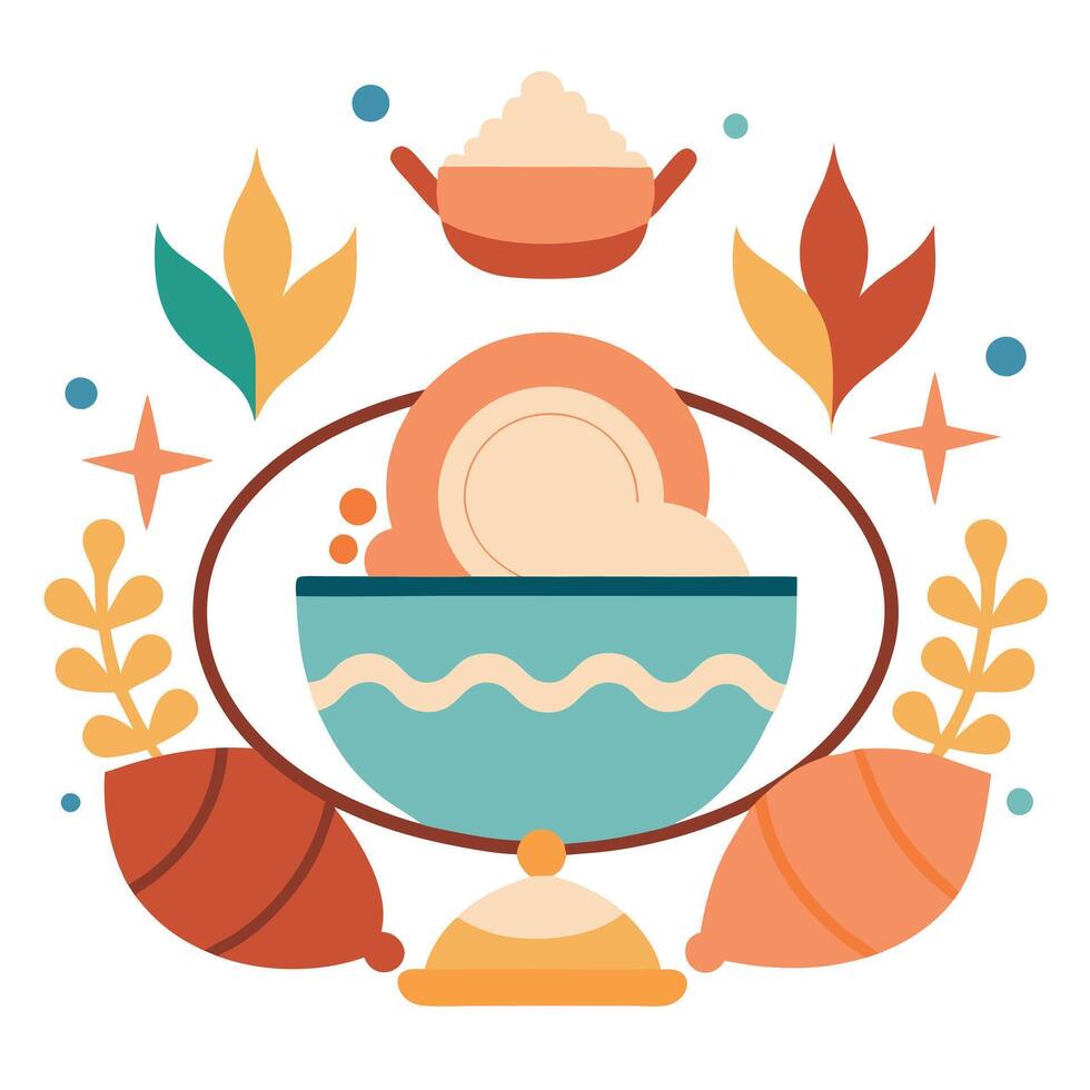 International Clam Chowder Day background decor vector