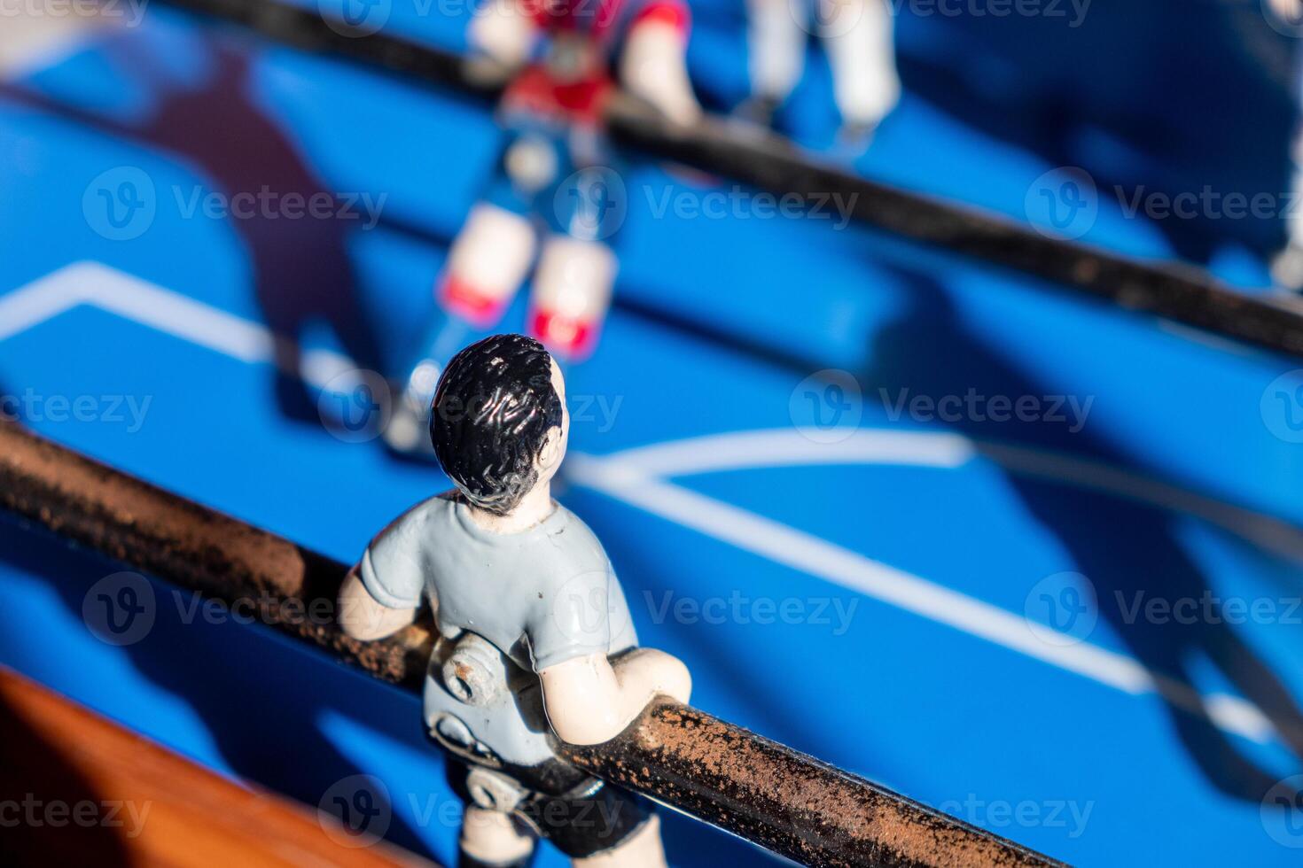 detail of the figures of a table soccer, foosball photo