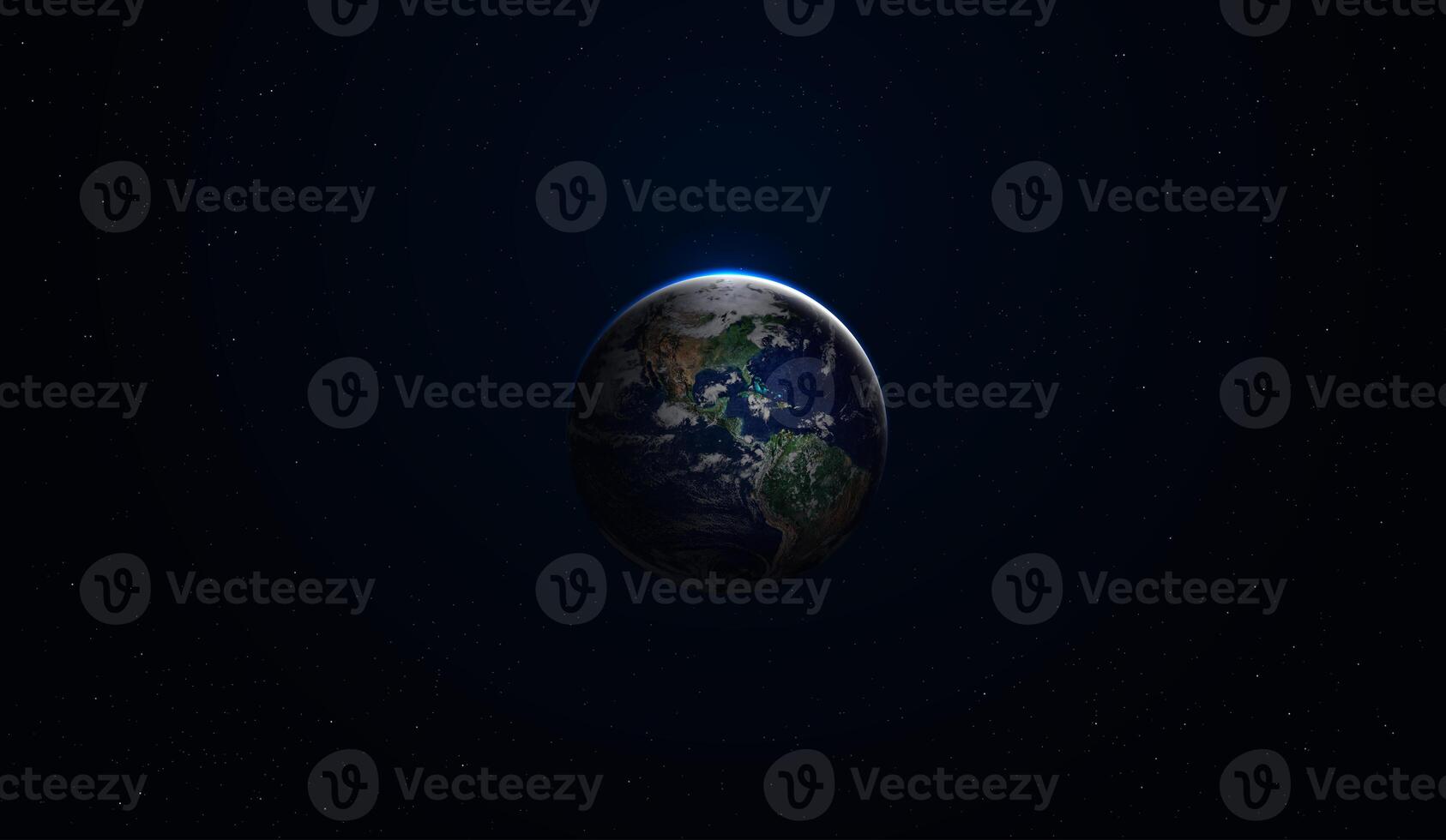 Surface of Earth planet in deep space. star and galaxy planet in outer space. view from orbit. Elements of this image furnished by NASA. photo