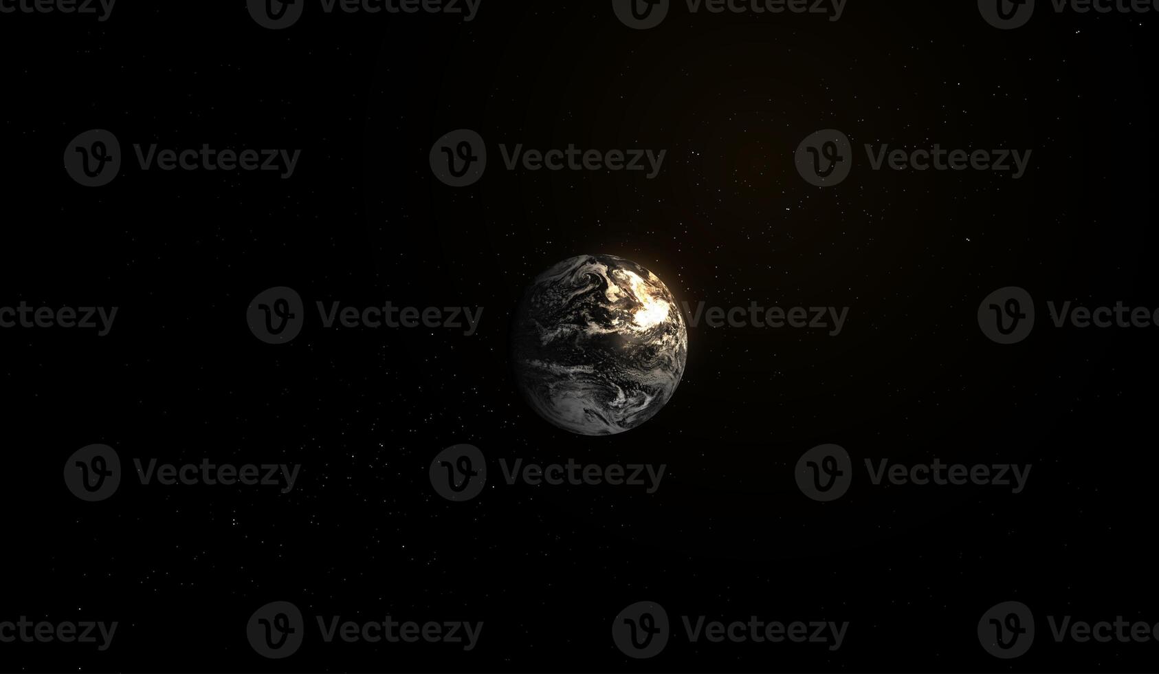 Surface of Earth planet in deep space. star and galaxy planet in outer space. view from orbit. Elements of this image furnished by NASA. photo